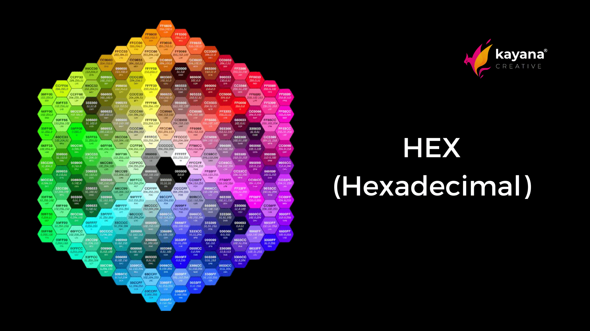 HEX model kode warna hexadecimal perbedaan warna 